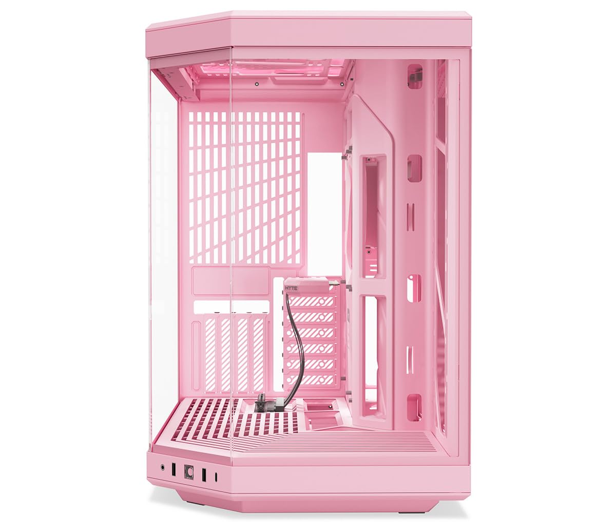 Amazon | HYTE Y70 Strawberry Milk ピラーレス式パノラマガラス搭載PC
